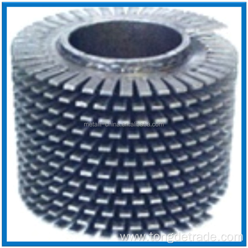 Welded spiral serrated finned tube